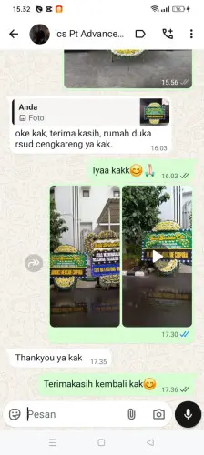 Testimonial Papan Bunga Pernikahan pasirkembang