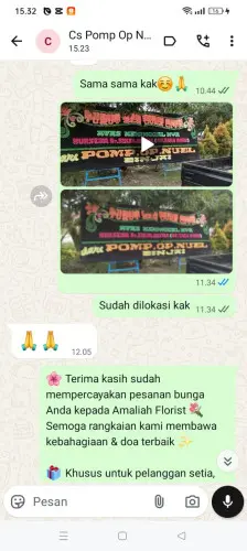 Testimonial Papan Bunga pasirkembang