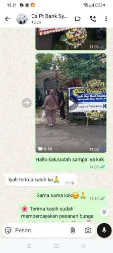 Testimonial Papan Bunga pasirkembang